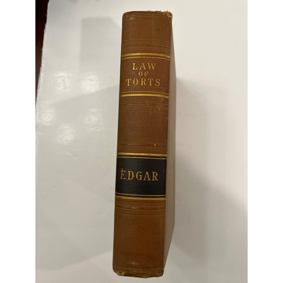 Law of Torts David Edgar First Edition 1926